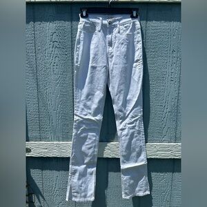 Vibrant MIU White Skinny Jeans size 3 (w25) Junior Basic Casual Slits in Ankle